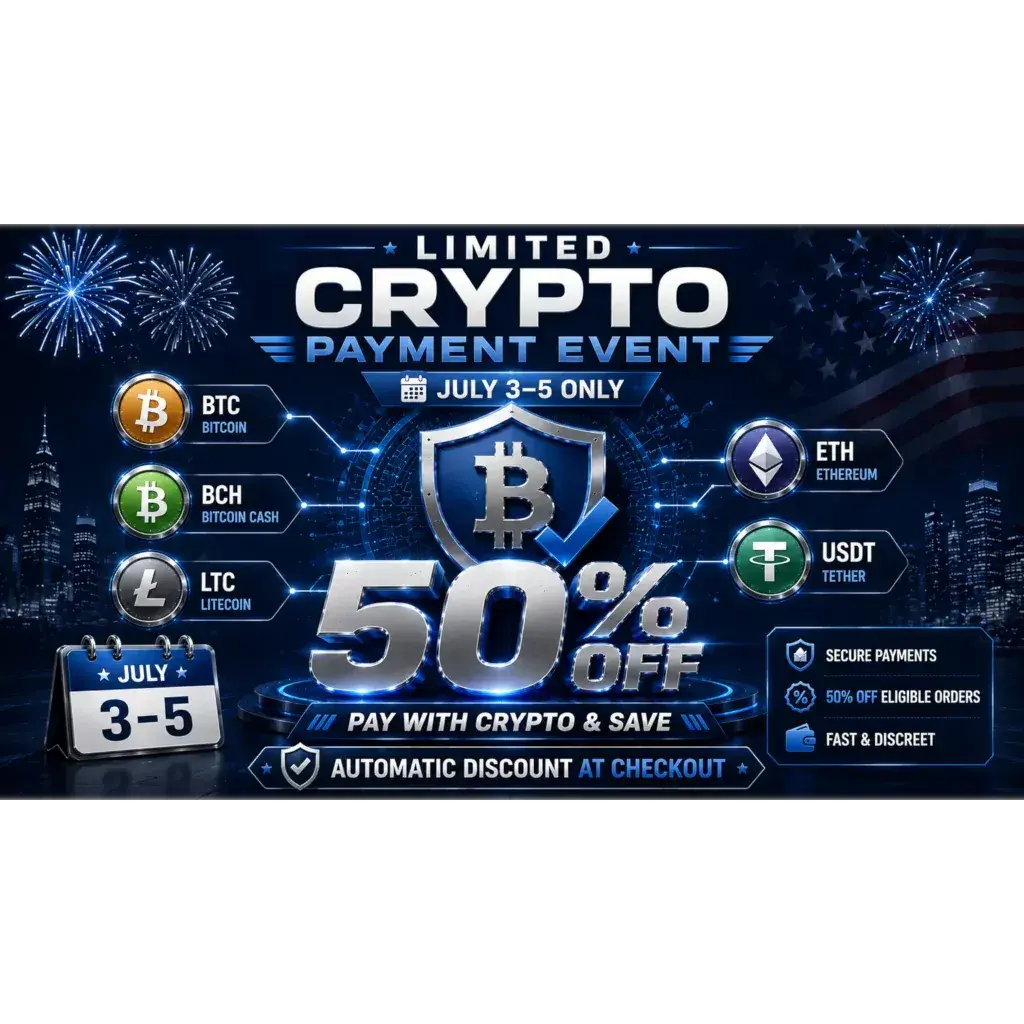 Holiday Crypto Checkout Deal – 50% OFF